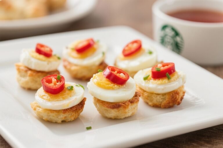 Healthy Starbucks Egg White & Red Pepper Bites – Light, Protein-Packed Breakfast