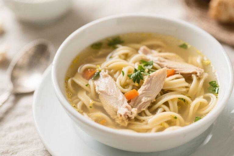 Classic Chicken Noodle Soup – Cozy, Comforting, and Simple