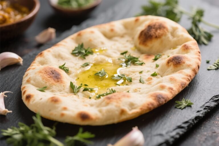 Garlic Butter Naan With Herbs – Soft, Buttery, and Easy