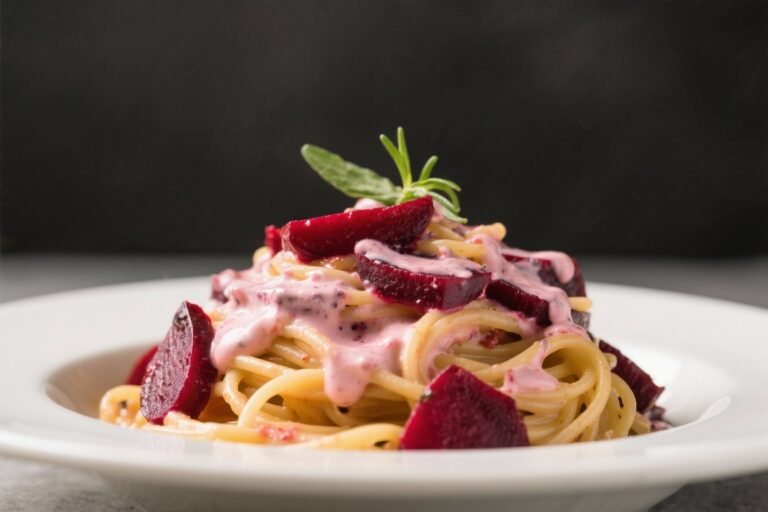 Creamy Roasted Beet Pasta – A Vibrant, Comforting Weeknight Dish