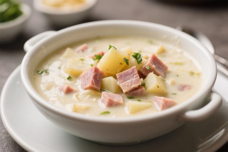 Creamy Ham & Potato Chowder – Cozy, Hearty, and Easy