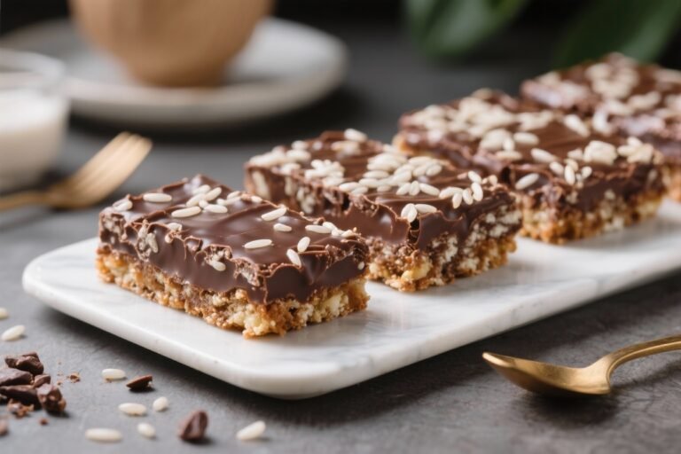 Chocolate Rice Cake Magic Bars – Easy, Crunchy, and Totally Irresistible