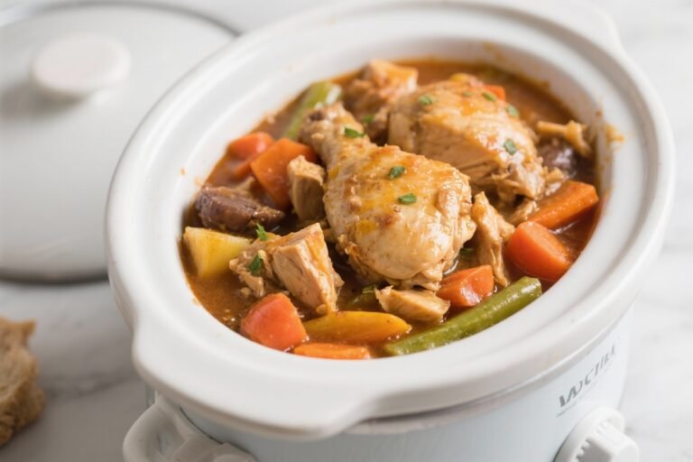 Dump-and-Go Crockpot Chicken and Vegetables – Easy, Comforting, and Weeknight-Friendly