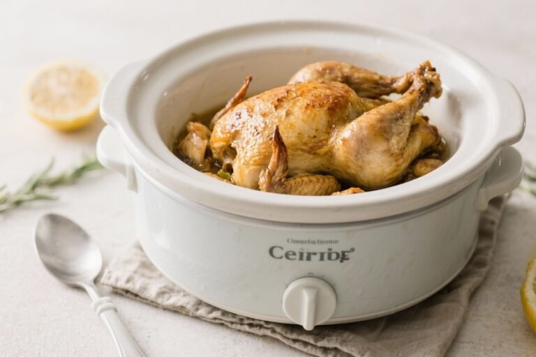 Crockpot Whole Chicken – Juicy, Hands-Off Comfort Food
