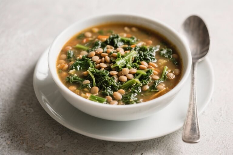 Hearty Lentil and Kale Soup – Comforting, Nourishing, and Simple