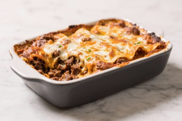 Classic Beef Enchilada Casserole – A Comforting, Crowd-Pleasing Bake