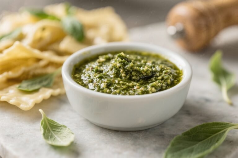 Classic Homemade Pesto Sauce – Bright, Fresh, and Easy