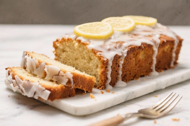 Coconut Loaf Cake With Lemon Glaze – Soft, Bright, and Easy