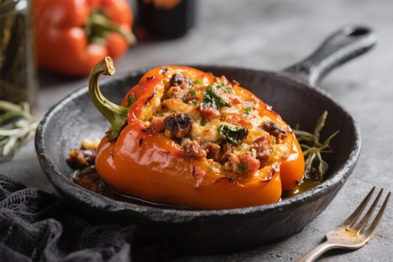Spooky Stuffed Bell Peppers – A Fun, Festive Dinner Everyone Will Love