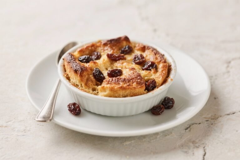 Rum Raisin Bread Pudding – Cozy, Boozy, and Comforting