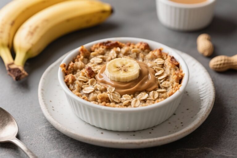 Peanut Butter Banana Baked Oatmeal – Cozy, Simple, and Satisfying