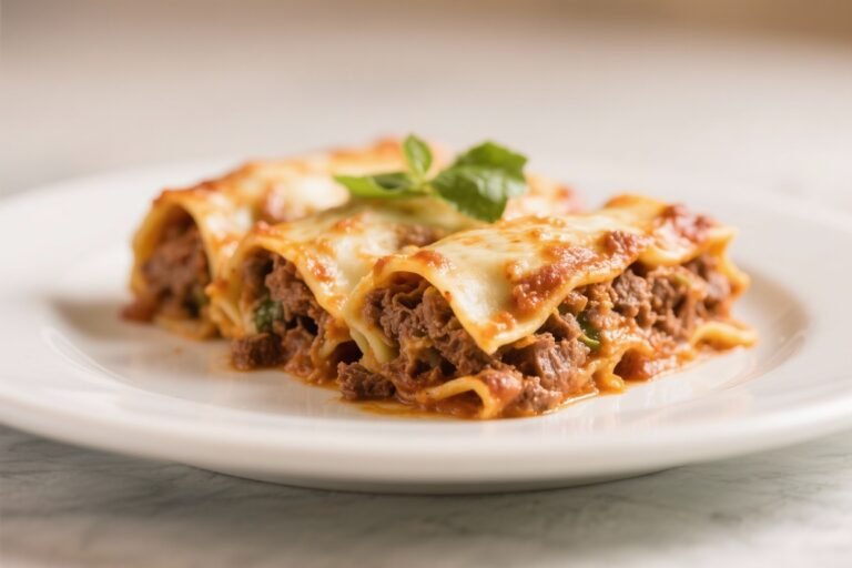 Classic Beef Lasagna Rolls – A Cozy, Crowd-Pleasing Favorite