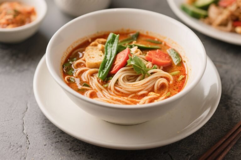 Vegetarian Thai Red Curry Noodle Soup – Cozy, Flavor-Packed Comfort