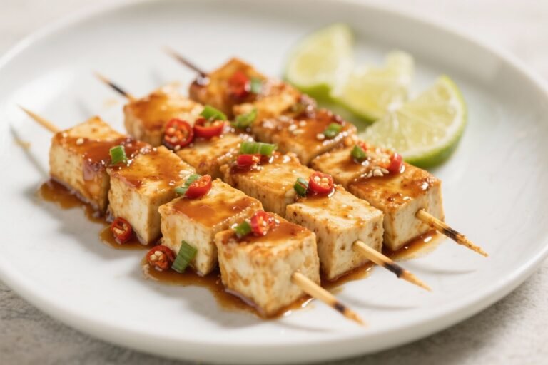 Tofu Skewers With Chili Lime Glaze – Bright, Zesty, and Weeknight-Friendly