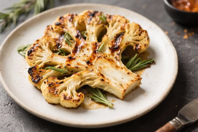 Vegetarian BBQ Cauliflower Steaks – Smoky, Tender, and Easy