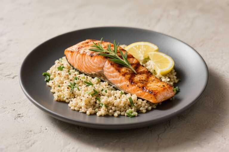 Grilled Lemon Herb Salmon With Quinoa – Fresh, Bright, and Weeknight-Friendly