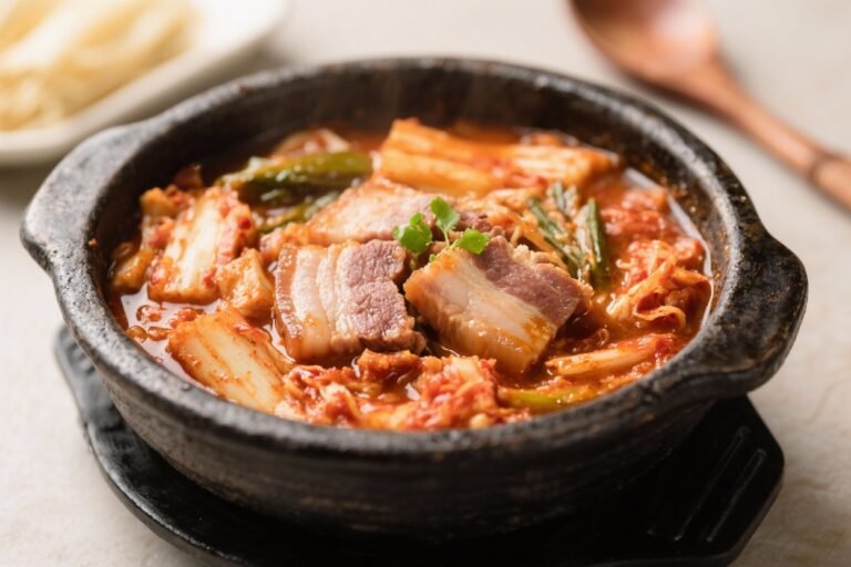 Authentic Kimchi Jjigae With Pork Belly – A Bold, Comforting Korean Stew