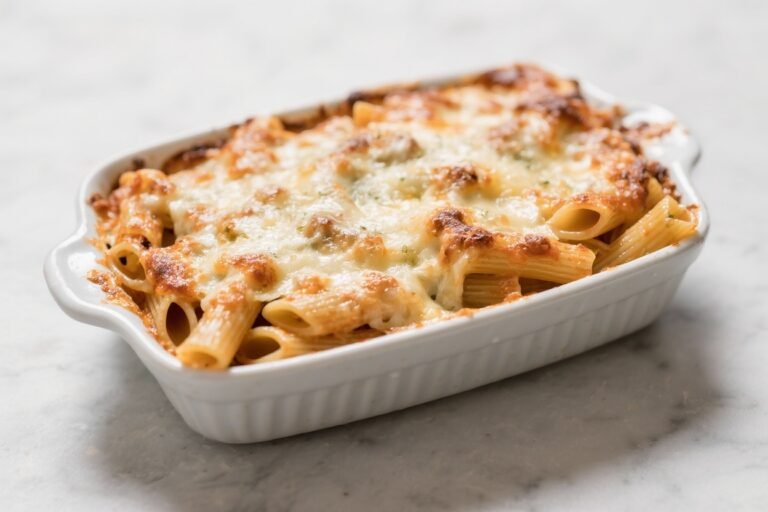 Three-Cheese Baked Ziti – A Cozy, Weeknight Classic