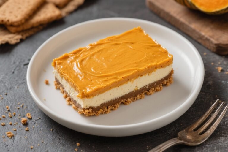 No-Bake Pumpkin Delight with Graham Cracker Crust – Creamy, Cozy, and Easy
