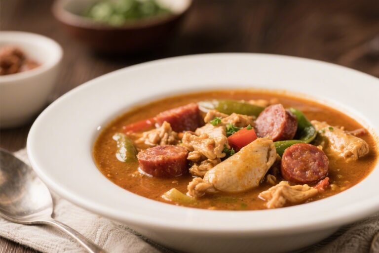 Classic Chicken and Sausage Gumbo – A Hearty, Flavor-Packed Favorite