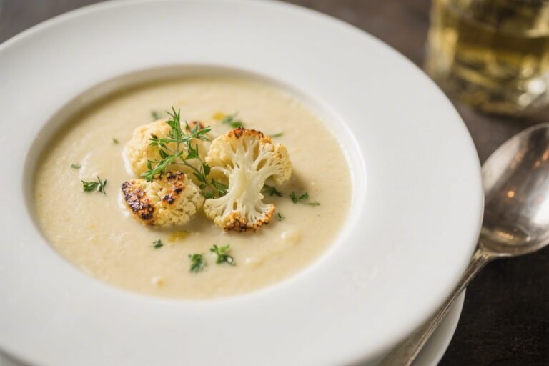 Roasted Cauliflower Soup With Herbs – Cozy, Creamy, and Surprisingly Simple