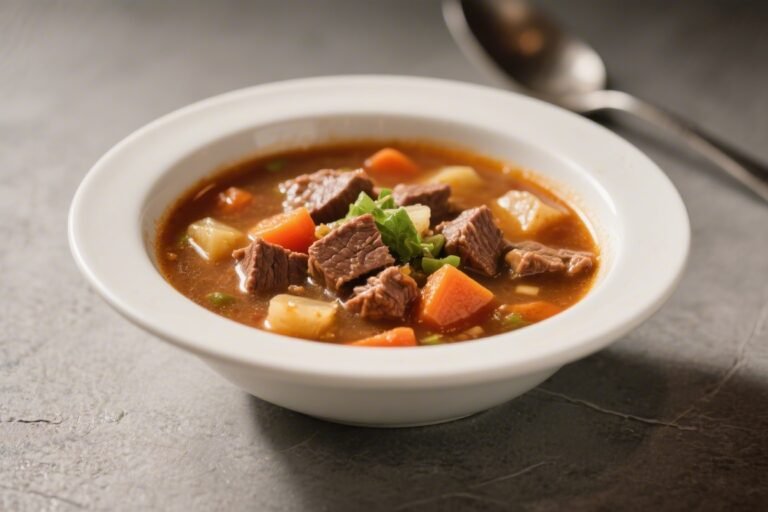 Classic Beef & Vegetable Soup – Hearty, Comforting, and Easy