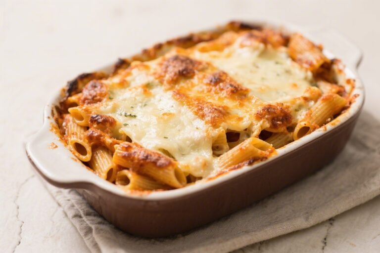 Baked Ziti With Three Cheeses – Cozy, Crowd-Pleasing Comfort Food