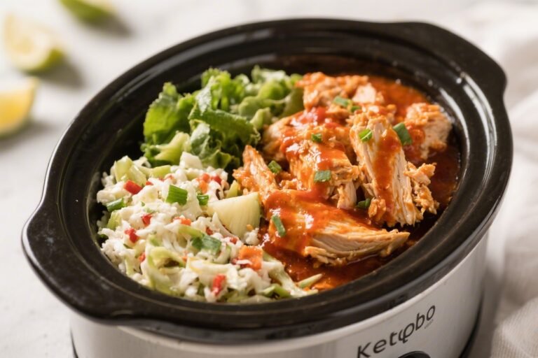 Keto Crockpot Buffalo Chicken – Easy, Spicy, and Low-Carb Comfort Food