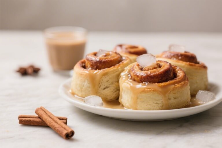 Iced Chai Cinnamon Rolls – Soft, Spiced, and Perfectly Sweet