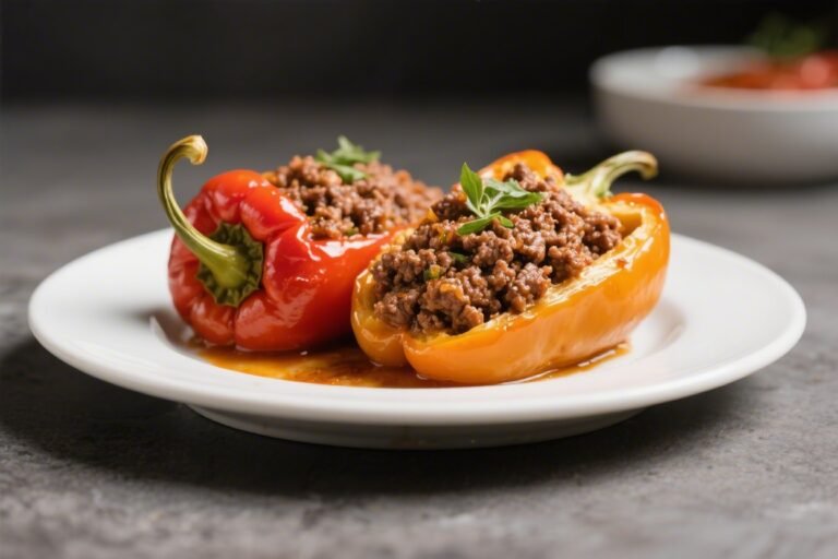 Beef Mince Stuffed Peppers – A Cozy, Flavor-Packed Dinner