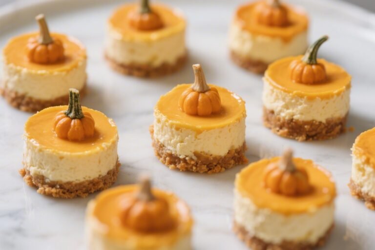 Mini Pumpkin Cheesecakes – Cozy, Creamy, and Perfectly Spiced