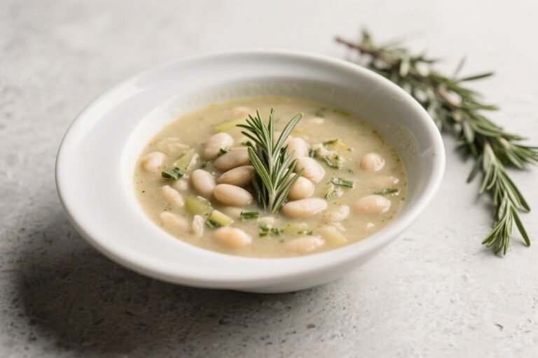 Vegan Rosemary White Bean Soup – Cozy, Hearty, and Simple