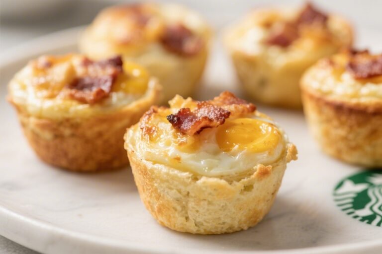 Copycat Starbucks Bacon & Gruyere Egg Bites – Creamy, Savory, and Super Easy