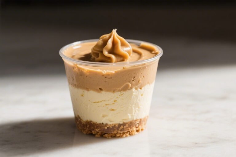 No-Bake Peanut Butter Cheesecake in a Cup – Creamy, Easy, and Ready Fast