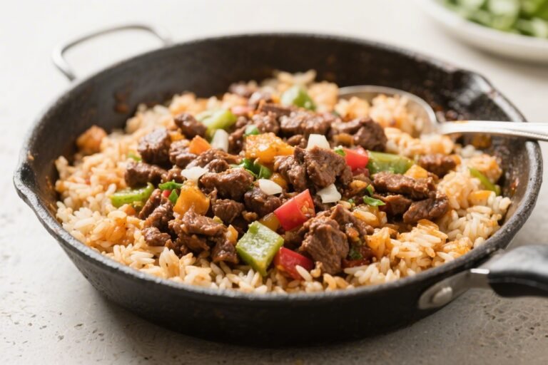 One-Pot Mexican Beef and Rice Skillet – A Fast, Flavor-Packed Weeknight Dinner