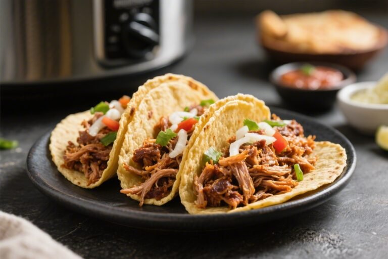 Pulled Pork Tacos (Crockpot) – Easy, Tender, and Flavor-Packed