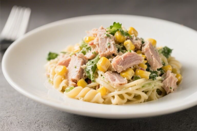 Cold Tuna & Sweetcorn Pasta Salad – Easy, Bright, and Satisfying
