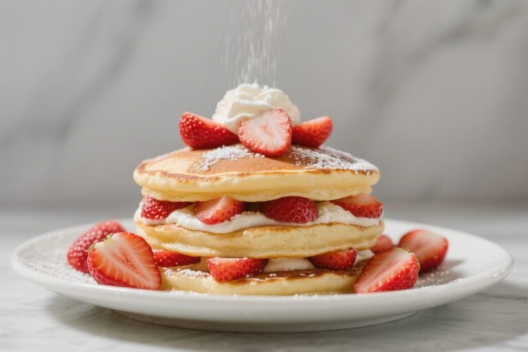 Strawberry Shortcake Pancakes – A Cozy Weekend Treat