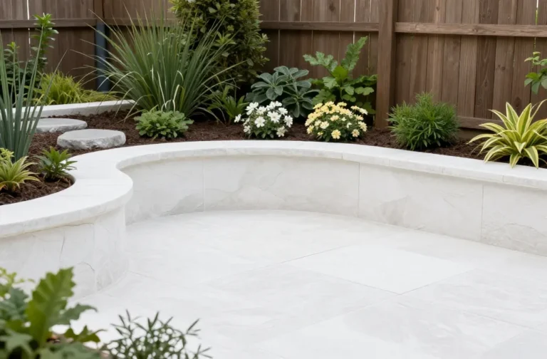 15 White Stone Landscaping Ideas for Calm Outdoor Spaces