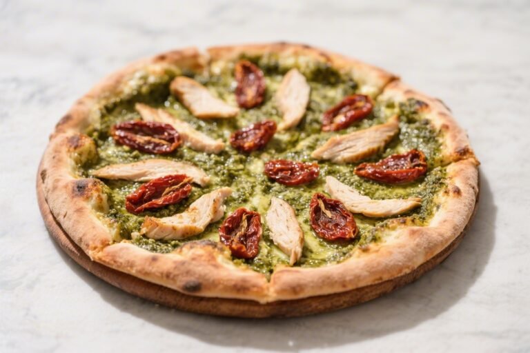 Chicken Pesto Pizza With Sun-Dried Tomatoes – Bright, Savory, and Weeknight-Friendly